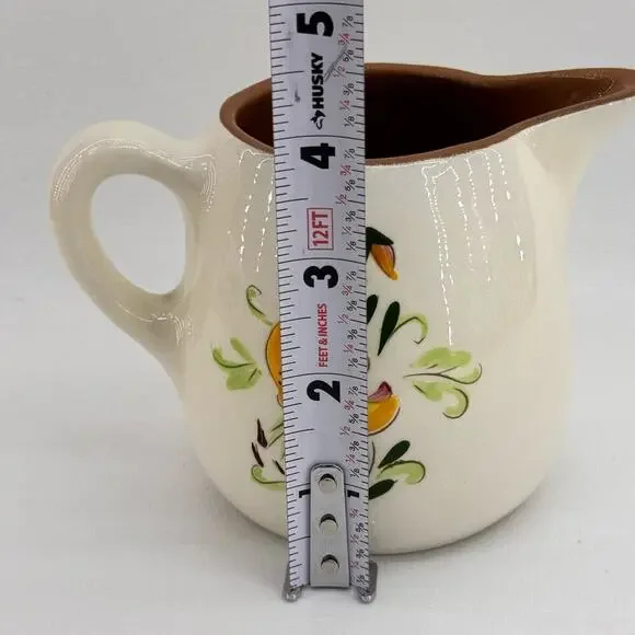 Vintage Stangl Pottery Ceramic Creamer Tiger Lily Yellow Brown 4" USA - Picture 8 of 8